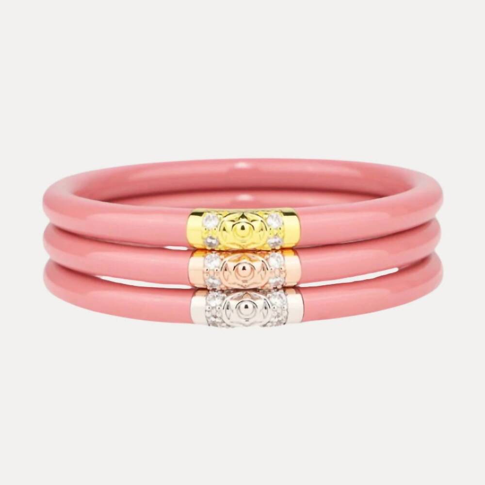 Budhagirl all weather pink bangles sz large like new